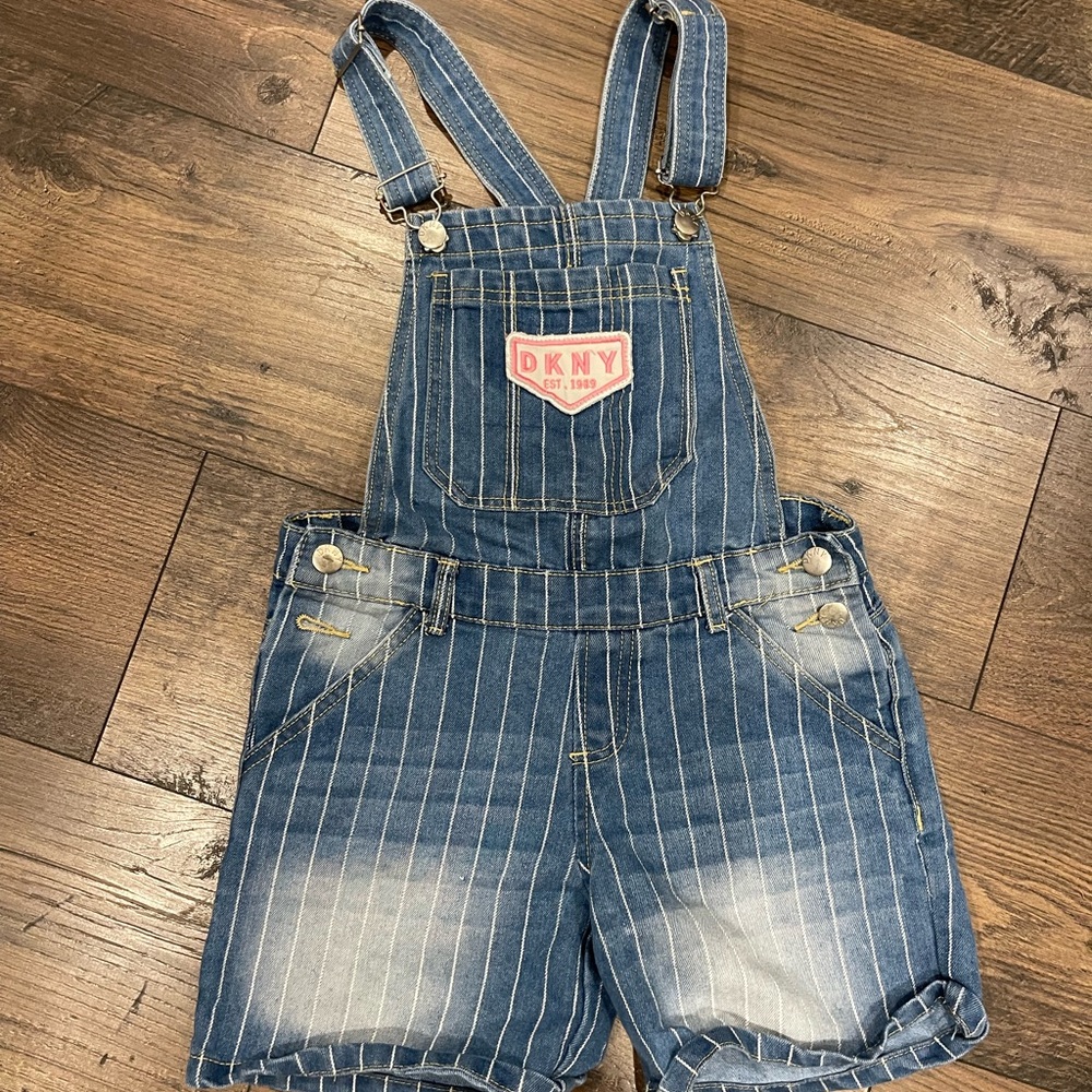 Pinstripe Jean Overalls for Girls